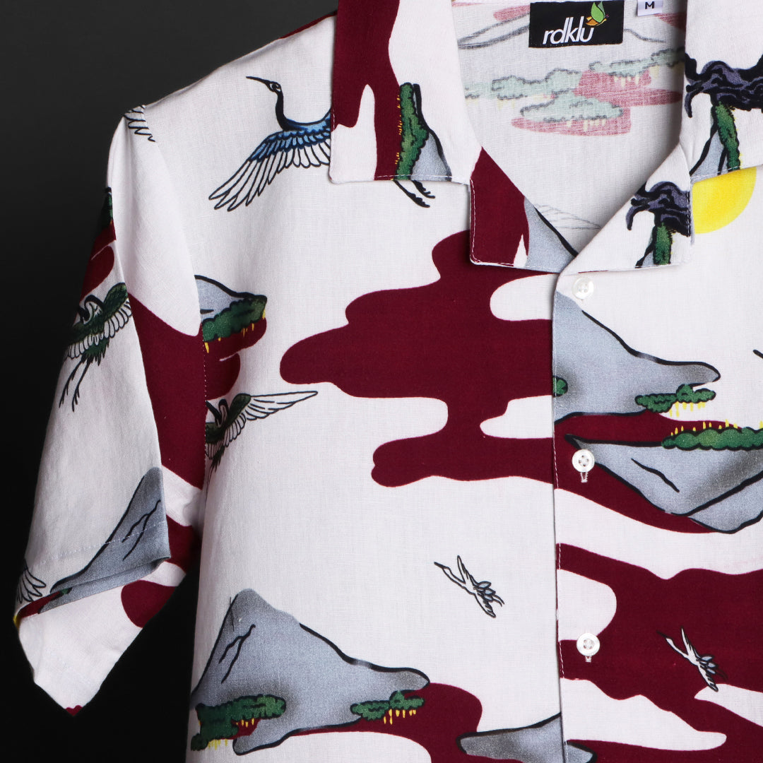 Prints - RDKLU - Cuban Collar Shirt For Men#402