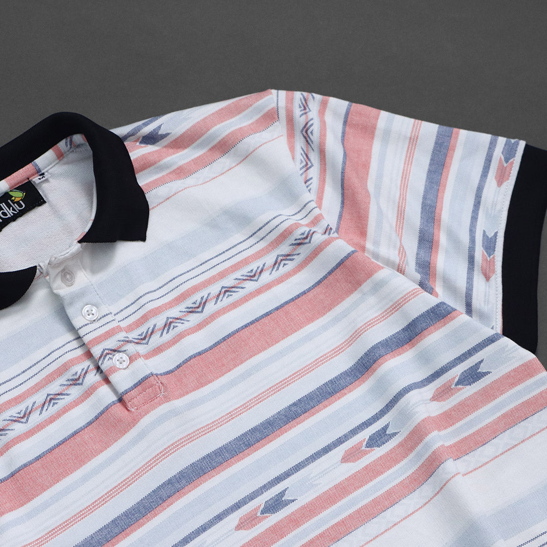 Boho Stripes * Mens Polo Tee#12