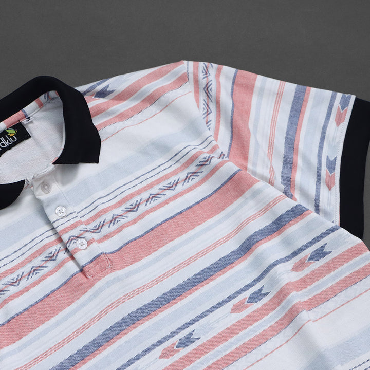 Boho Stripes * Mens Polo Tee#12