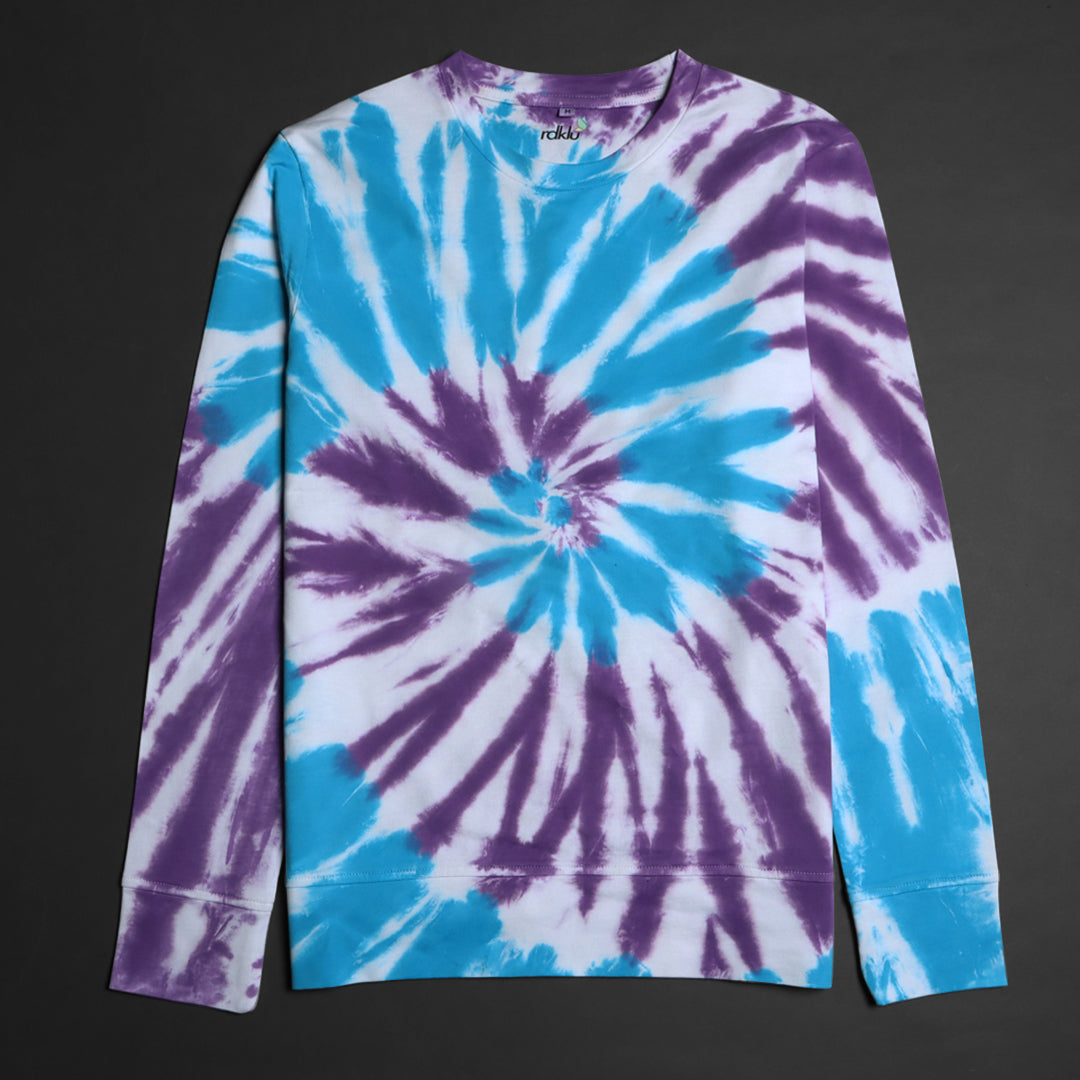 Men Tie And Dyed - Men's  Tie & Dye Co-Ord Sweatshirt Jogger Set#6