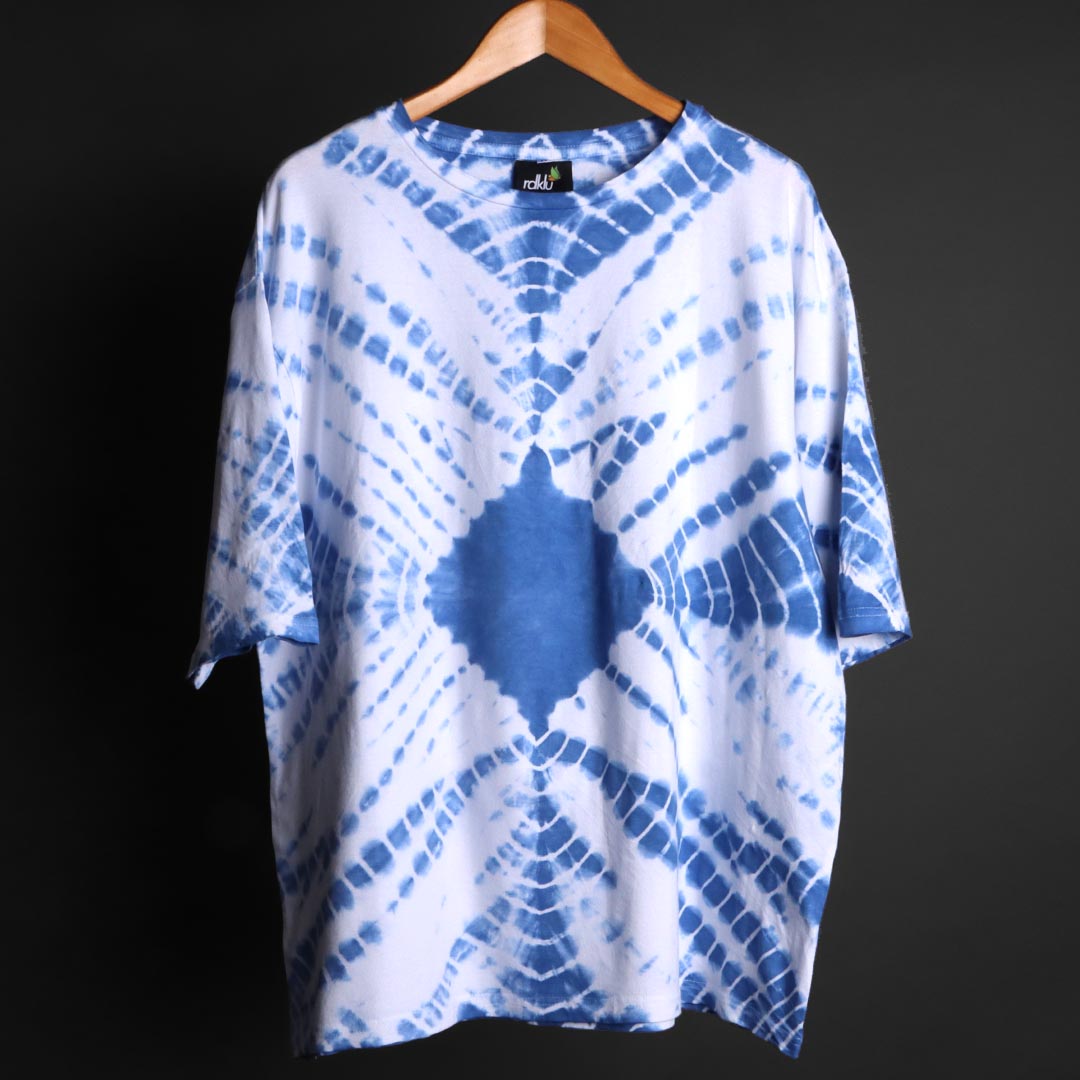 Bleach Tie Shibori Tie Dye Sweatshirt RDKLU TIE DYE OVER SIZE