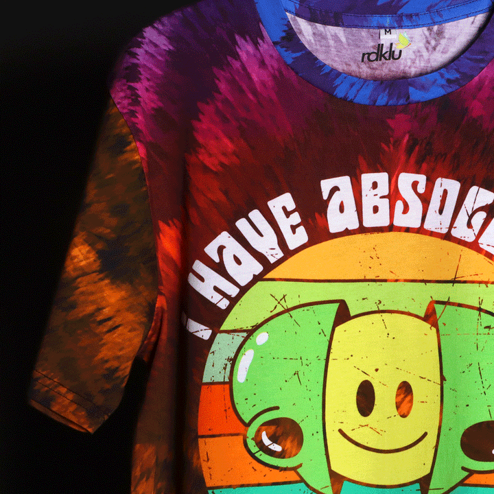 Men Tie And Dyed - I'm O.K - RDKLU - Digitally Printed Tie & Dye Tee#36