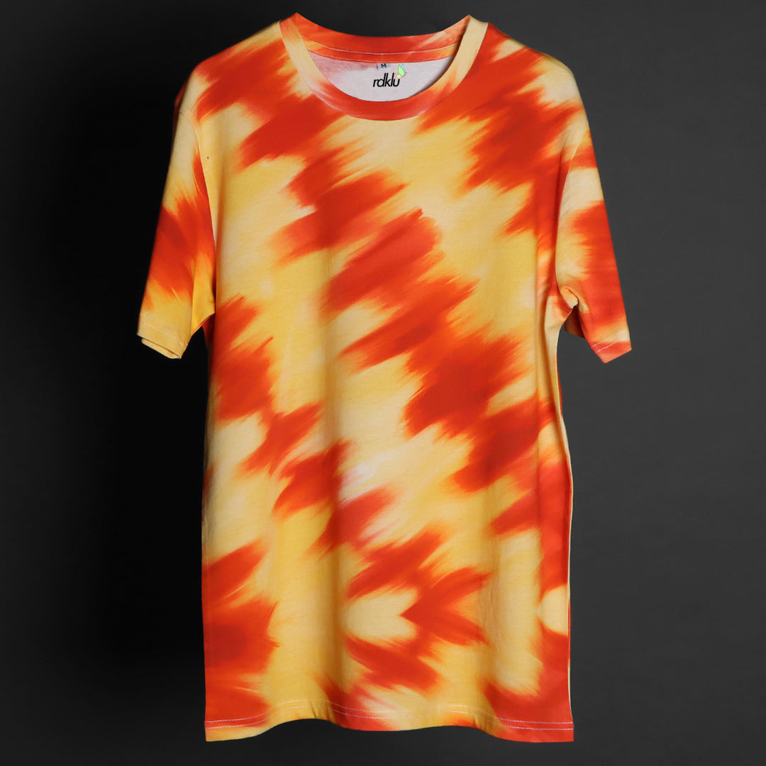 Men Tie And Dyed - RDKLU - Digitally Printed Tie & Dye Tee#31