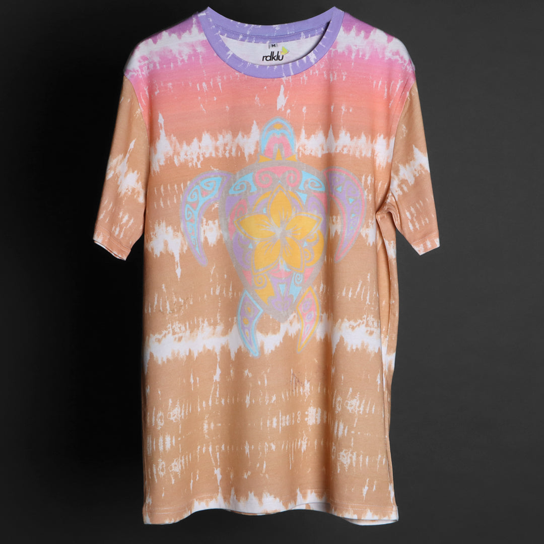 Men Tie And Dyed - Easy Swim - RDKLU - Digitally Printed Tie & Dye Tee#34