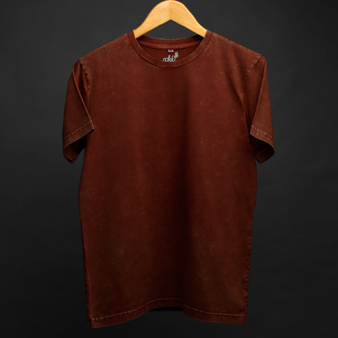 SCARLET - ACID WASH TEE #12