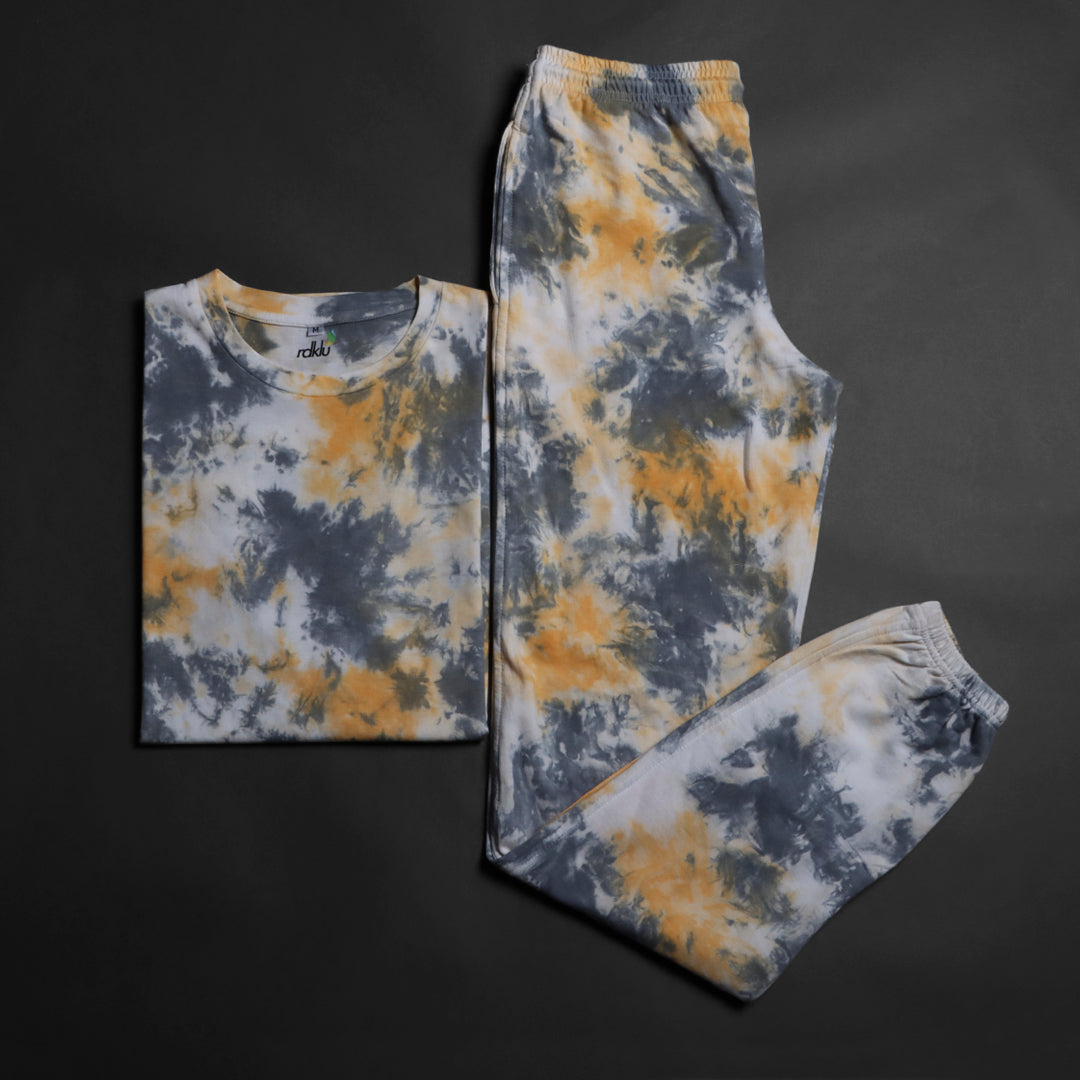 Men's Tie Dye Co-Ord Tee Jogger Set#23