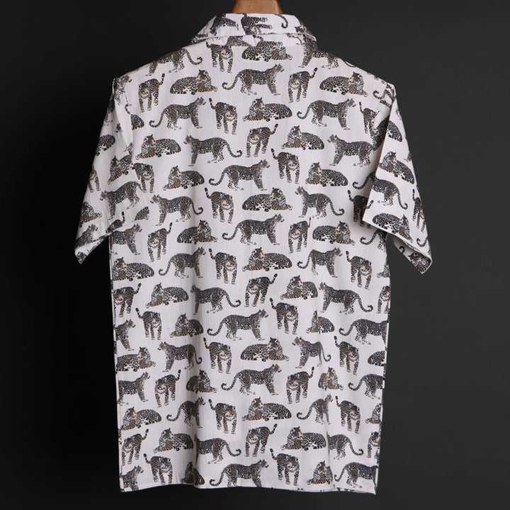 Prints - Cuban Collar Shirt For Men#525