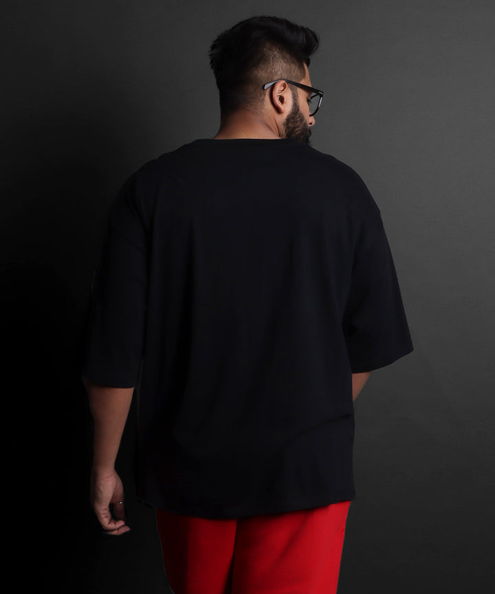Printed Oversized Tee - MEN'S PRINTED OVER SIZE TEE#71