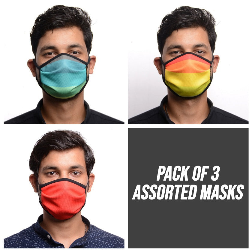 Rdklu Essential Masks - RDKLU 3 LAYERED WASHABLE MASK ASSORTED PACK#4
