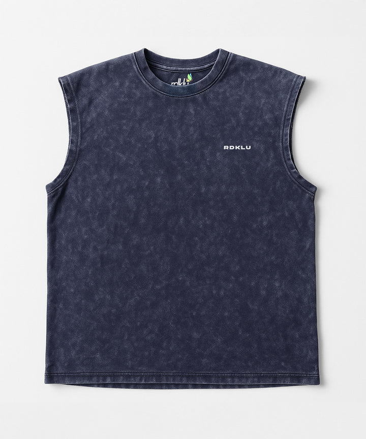 WASHED OUT PRINTED SLEEVELESS VEST #28