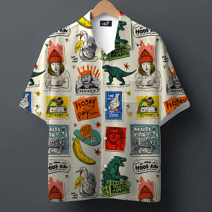 NOWAY HOSAY * Printed Cuban SHIRT #1