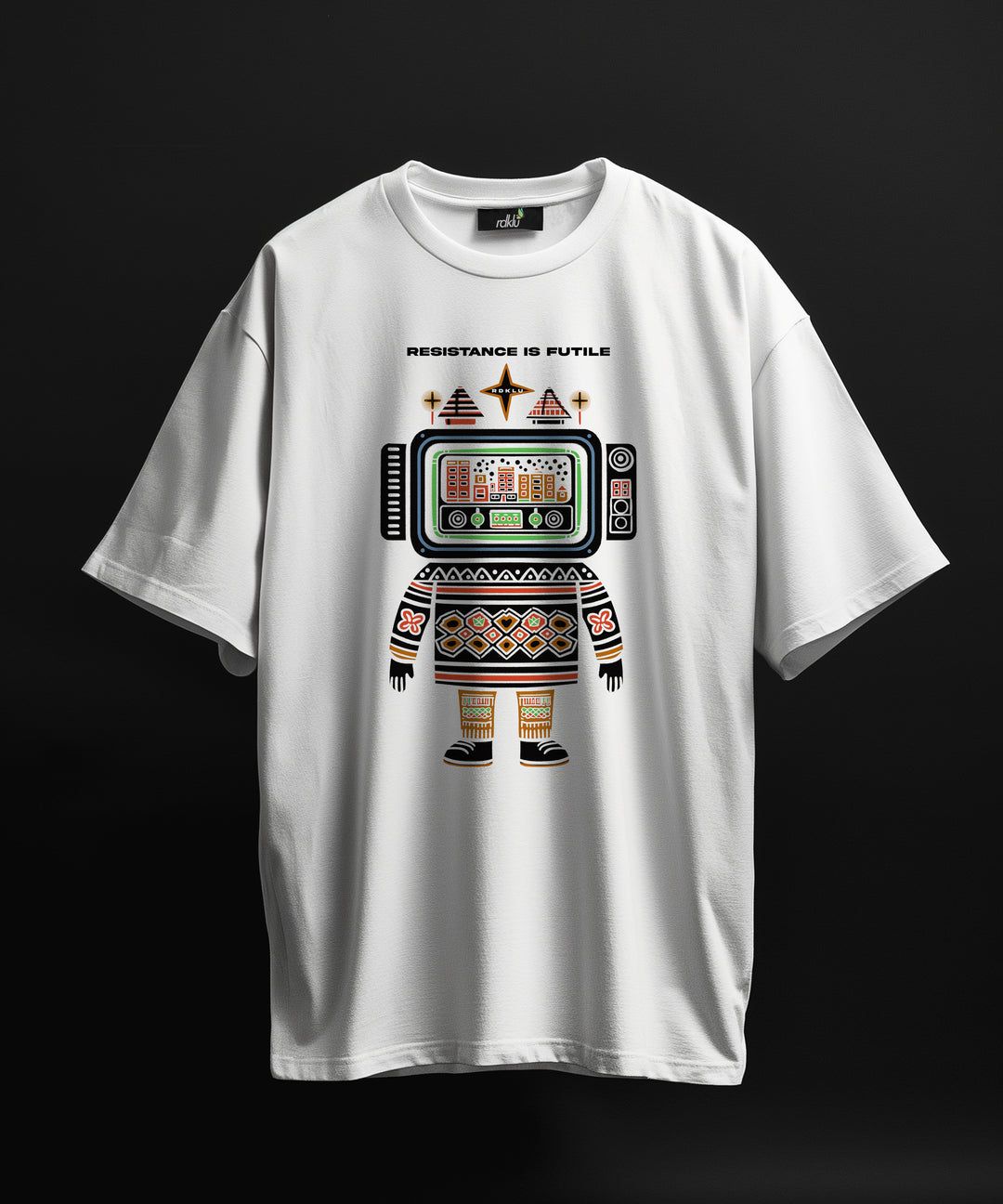 past-forward - RDKLU PRINTED OVERSIZE TEE#81