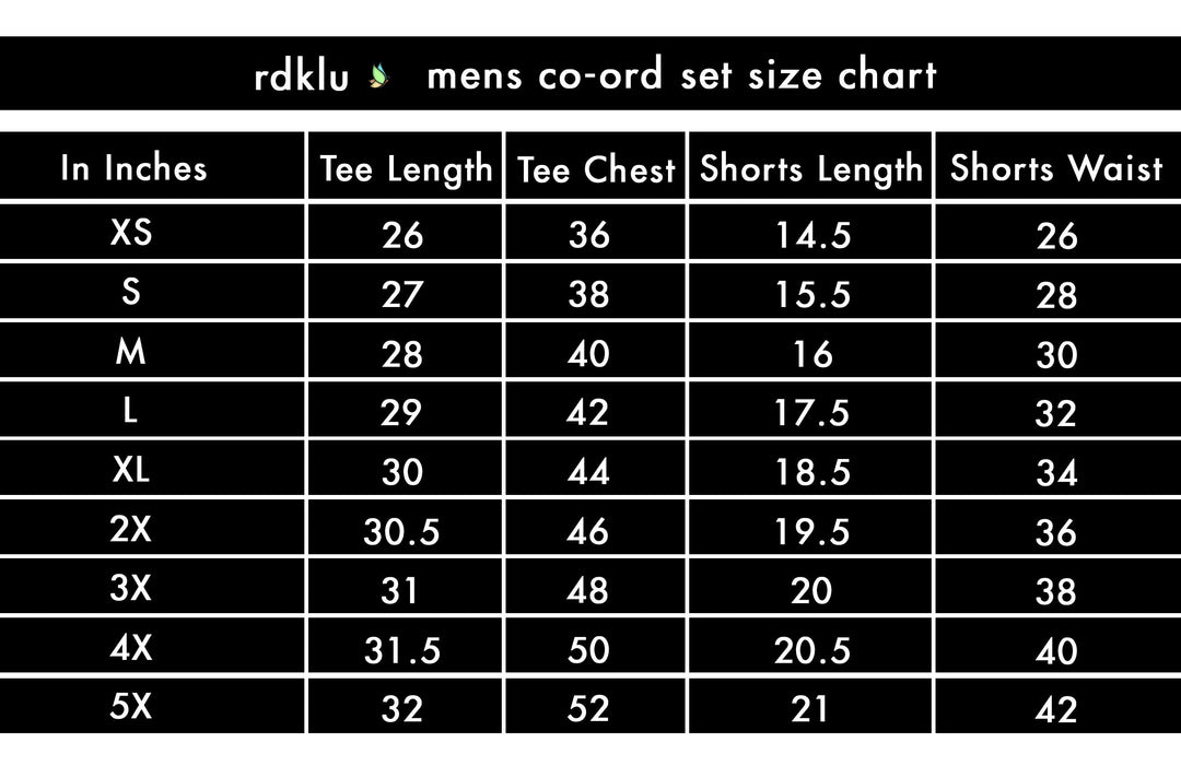Printed Co-Ord Set - Men's Co-Ord Tee Shorts Set#3