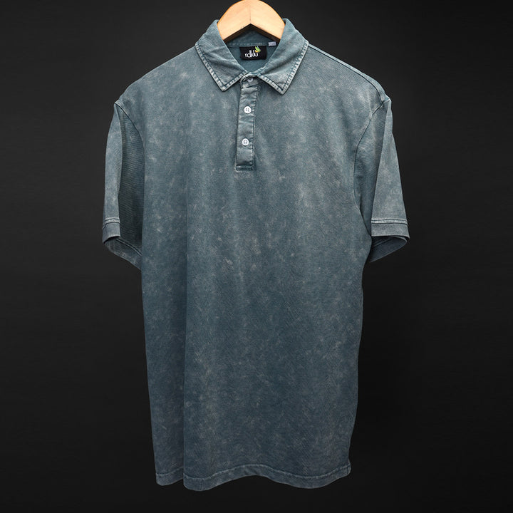 Acid Wash Polo Tee #38