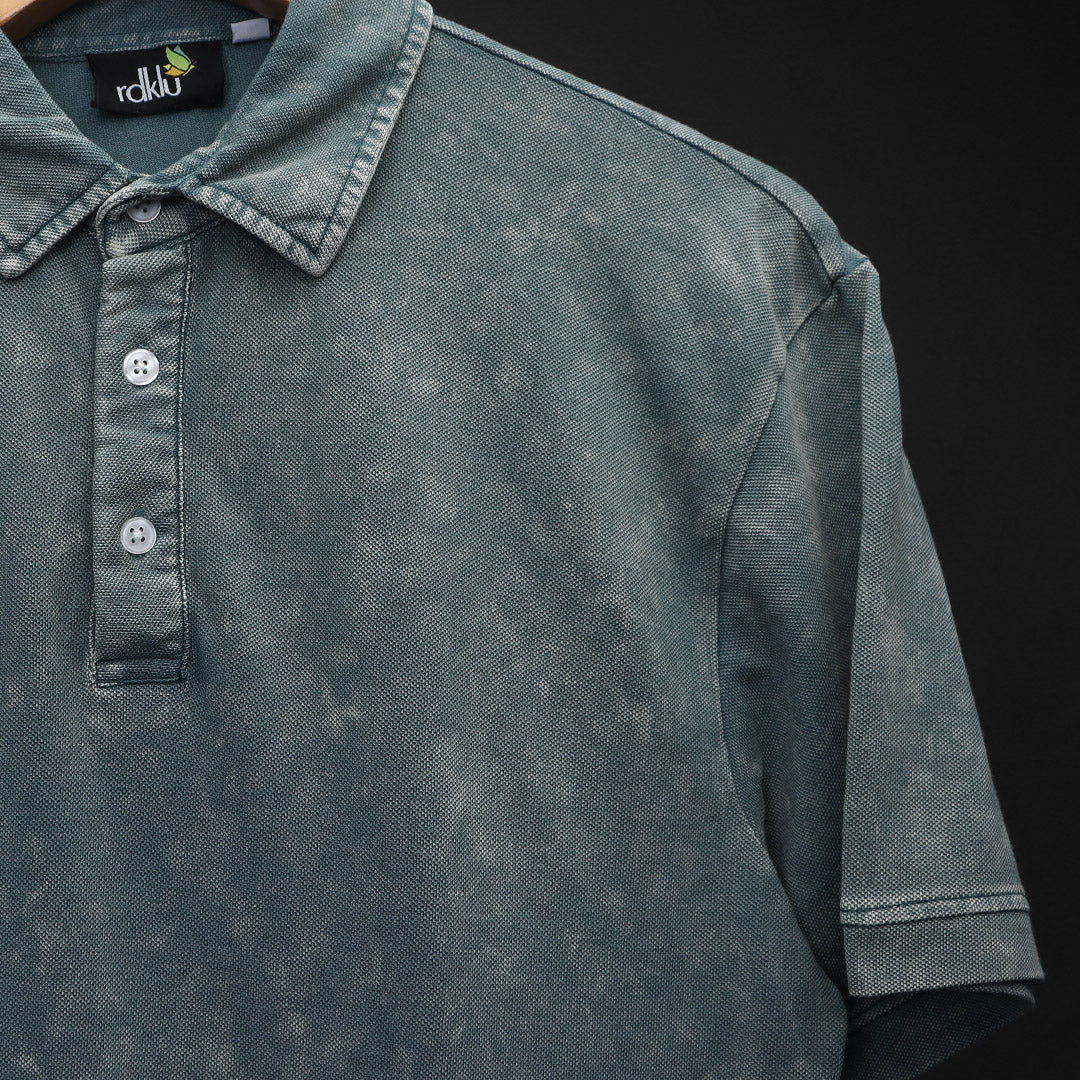Acid Wash Polo Tee #38