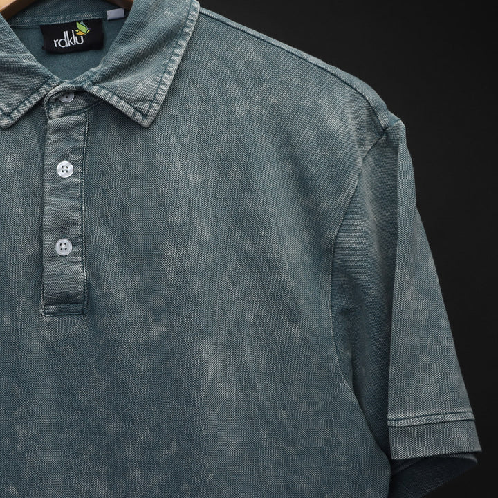 Acid Wash Polo Tee #38
