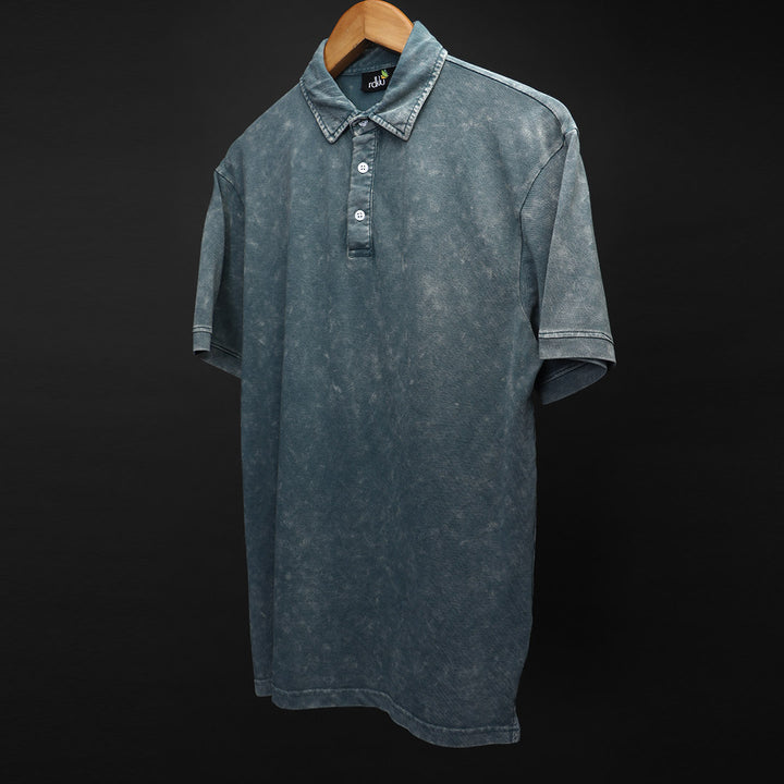 Acid Wash Polo Tee #38