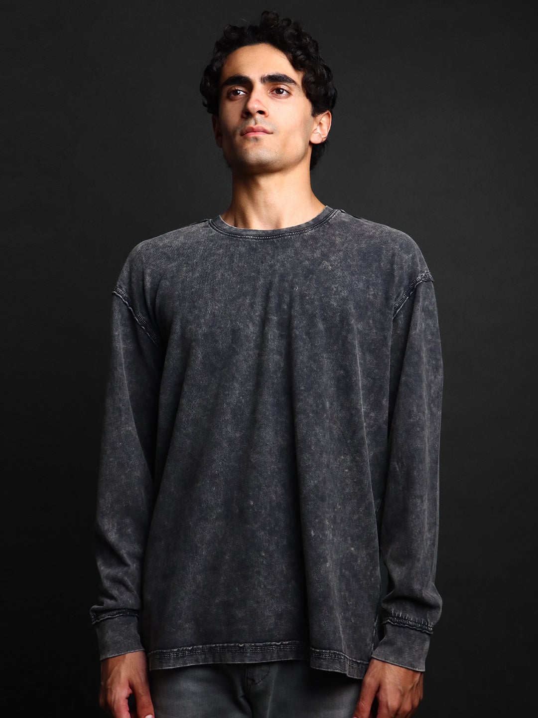 STEEL ASH * WASHED OUT BASIC BASIC LONGSLEEVES TEE #11