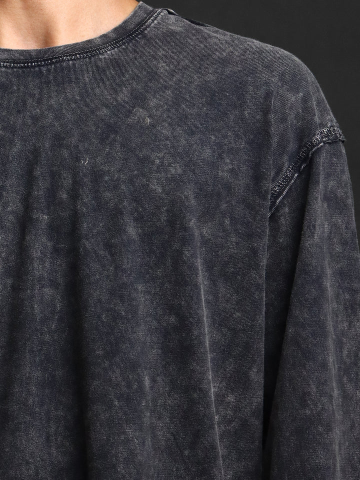 STEEL ASH * WASHED OUT BASIC BASIC LONGSLEEVES TEE #11