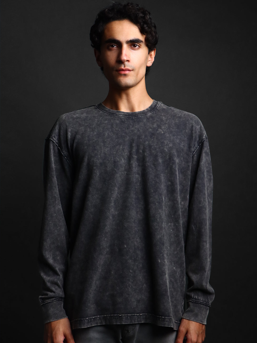 CARBON BURN * WASHED OUT BASIC BASIC LONGSLEEVES TEE #6