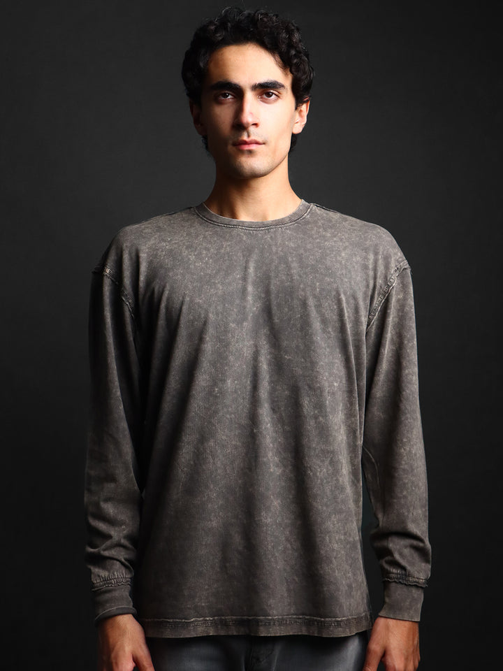 DUST FADE * WASHED OUT BASIC LONGSLEEVES TEE #10