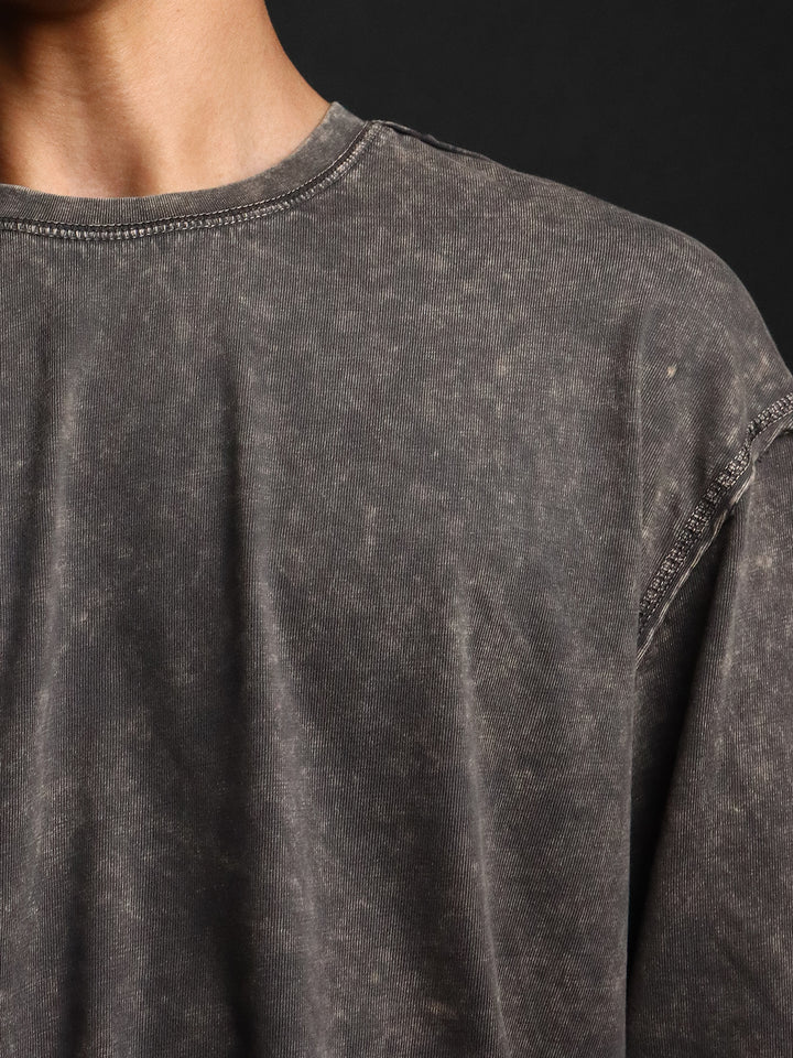 DUST FADE * WASHED OUT BASIC LONGSLEEVES TEE #10