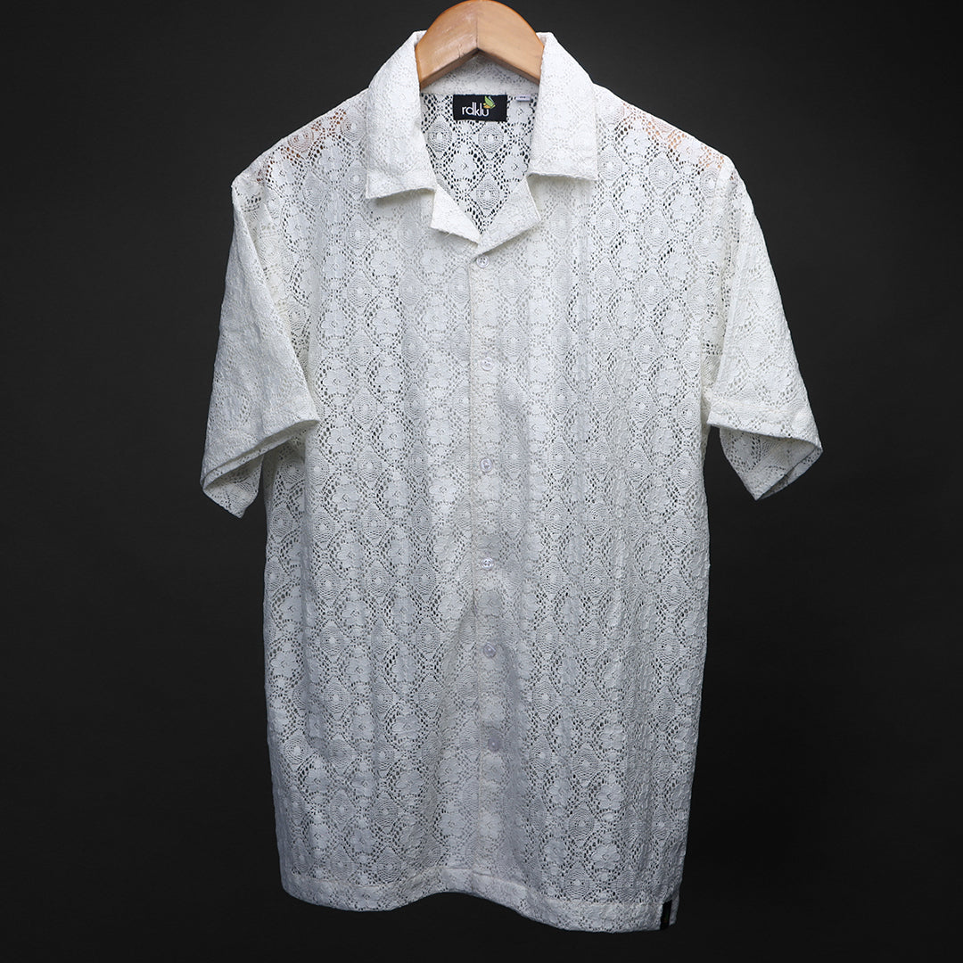 Cuban Collar Shirt For Men #135