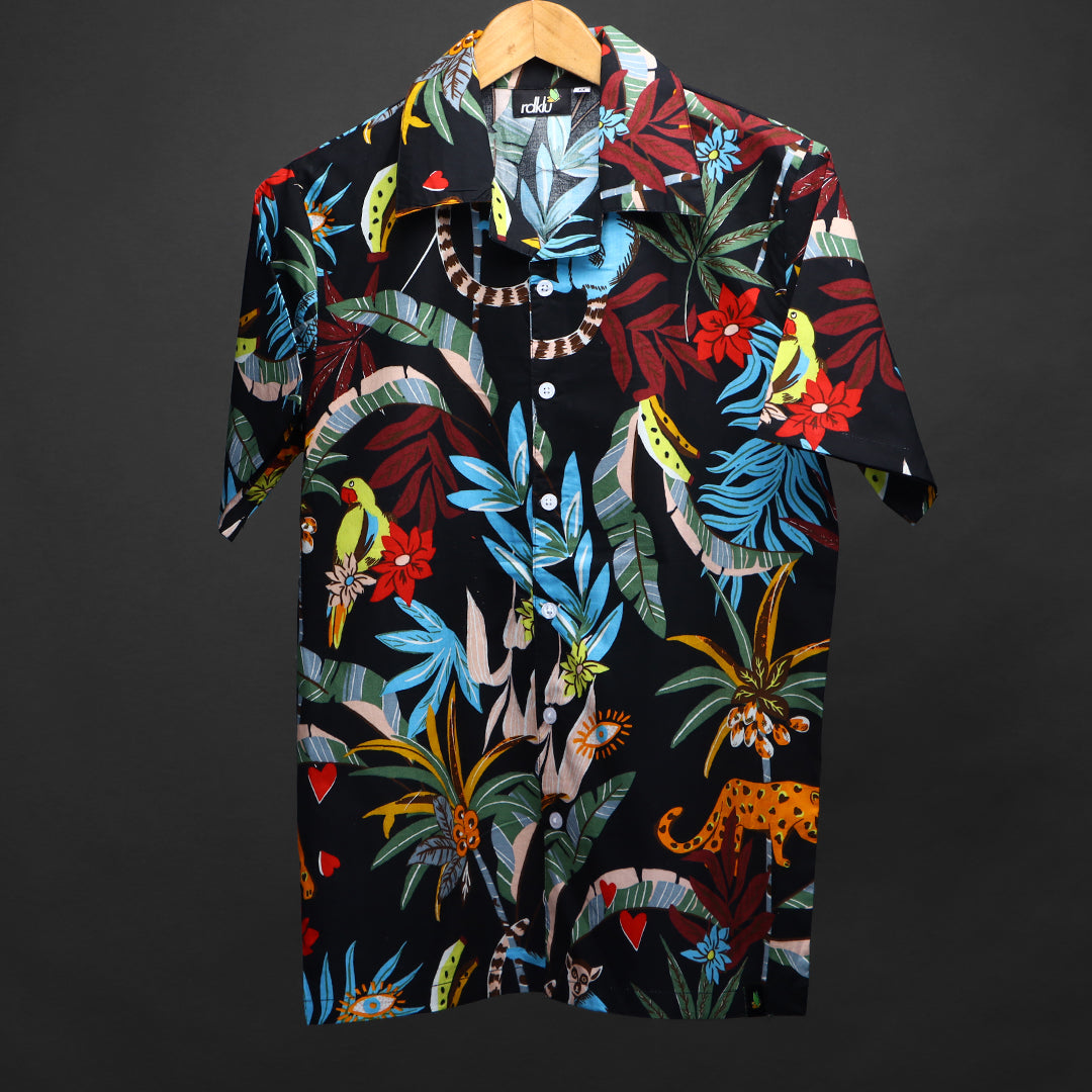 Cuban Collar Shirt For Men #141