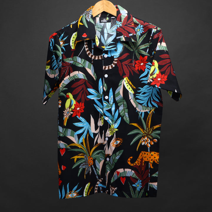 Cuban Collar Shirt For Men #141