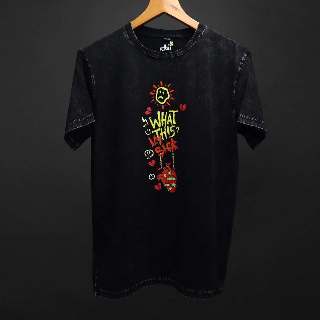 BROKEN SAINTS * ACID WASH TEE #41