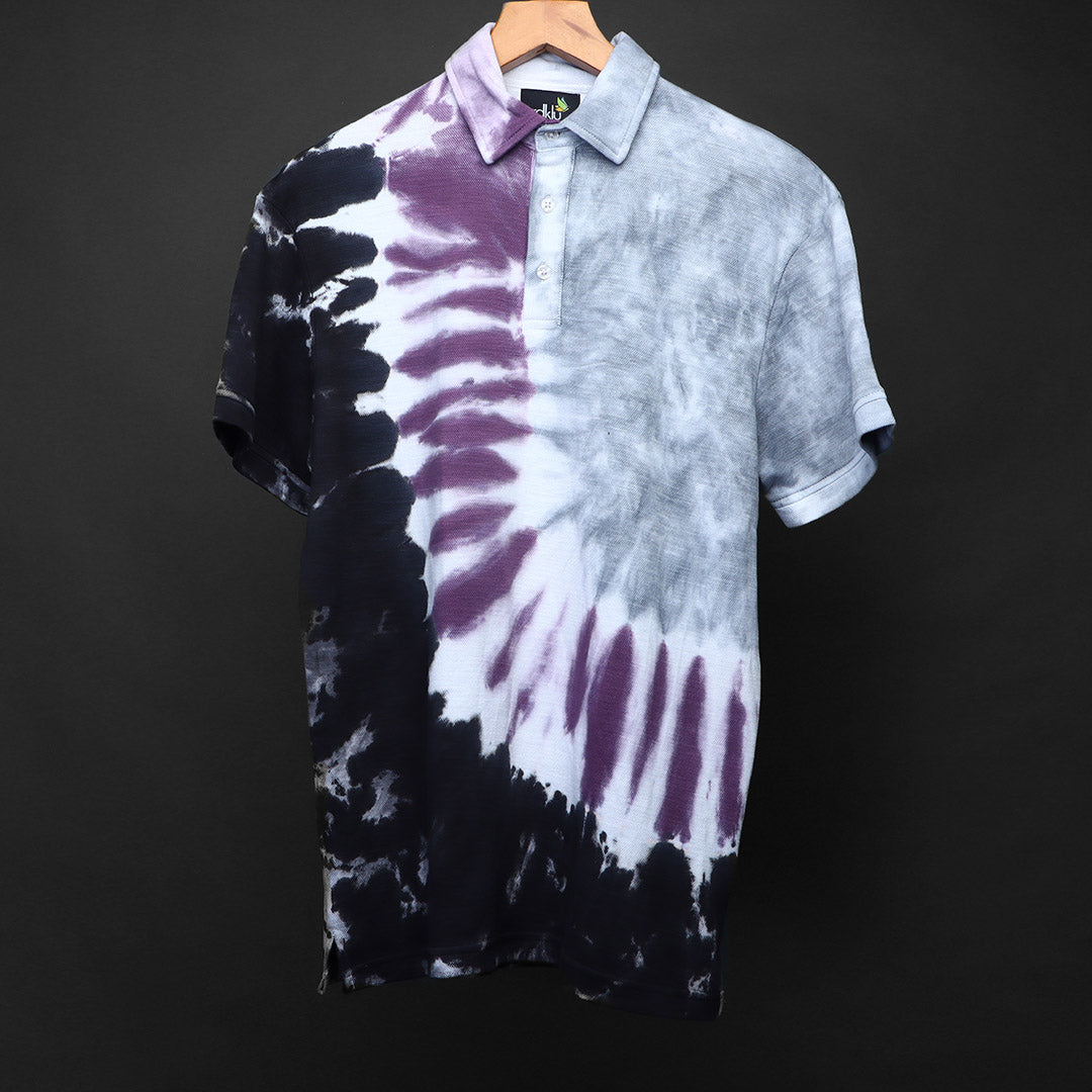 NEBULA * Tie Dye Polo Tee#16