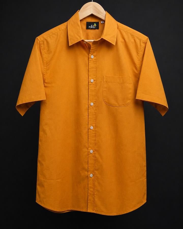 Saffron Gold * Yellow Plain Shirt #21