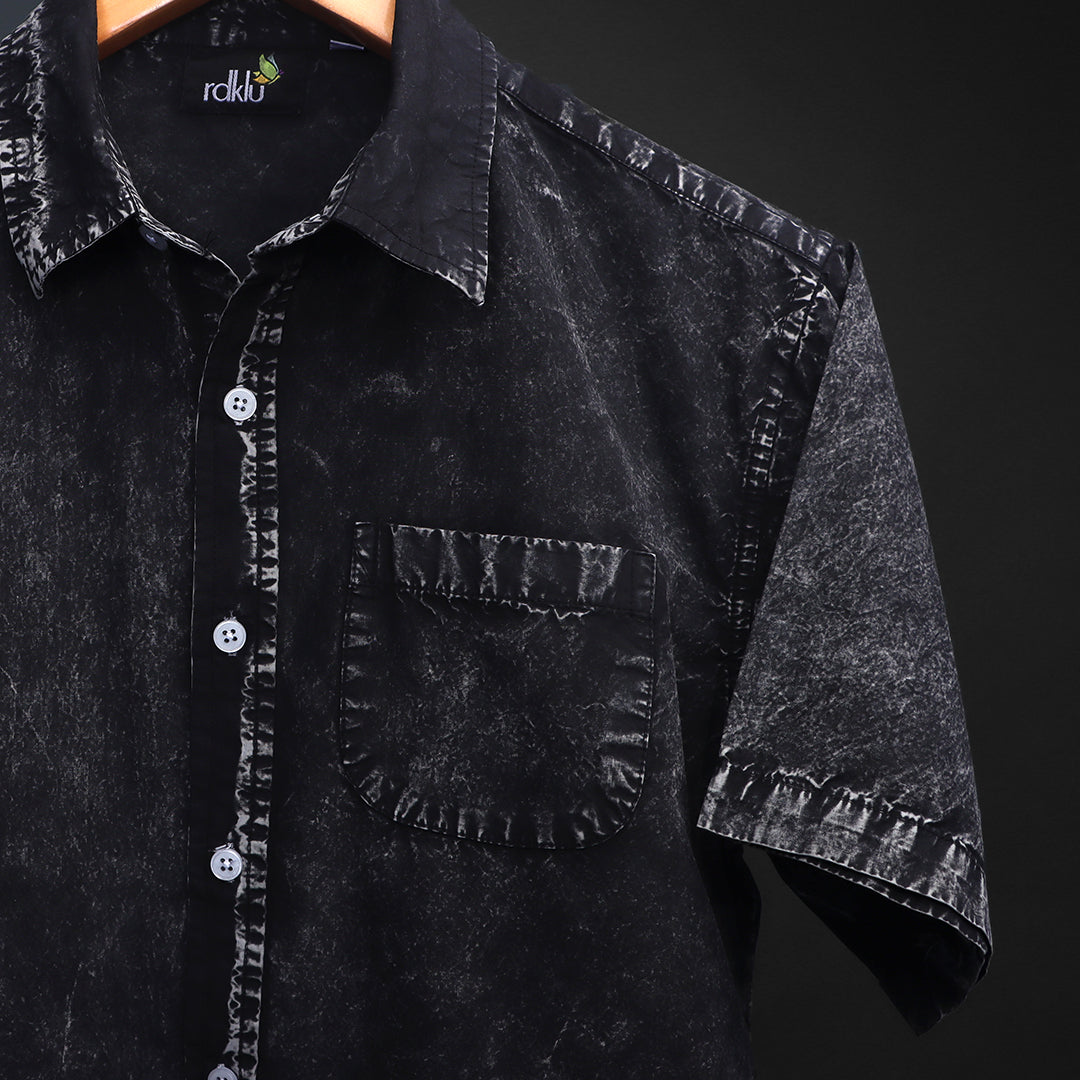 OBELISK * Acid Wash Regular Shirt #47