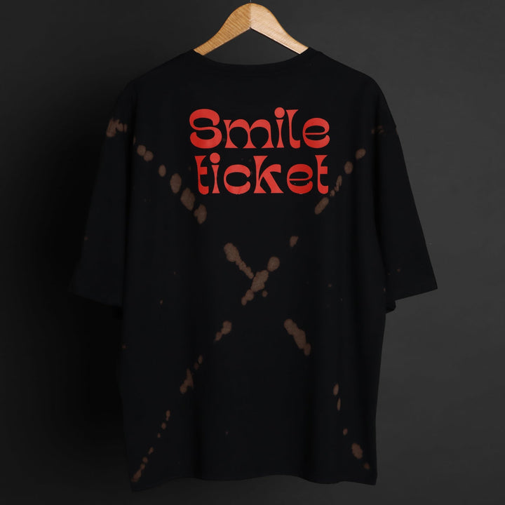 UNISEX OVERSIZE TEE - SMILE TICKET UNISEX TIE DYE OVER SIZE TEE#37