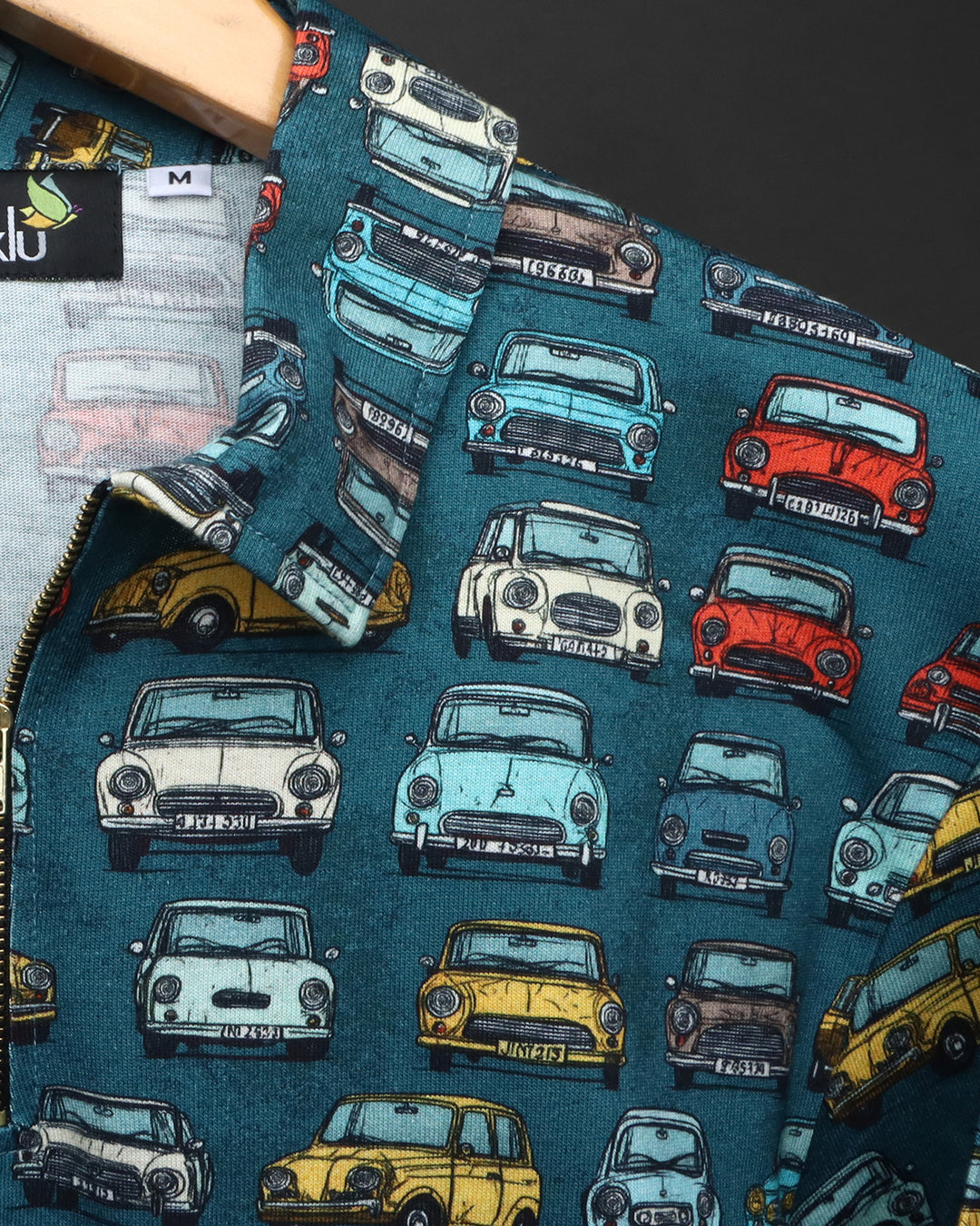 Cotton Printed Full Sleeve Polo Tee#34