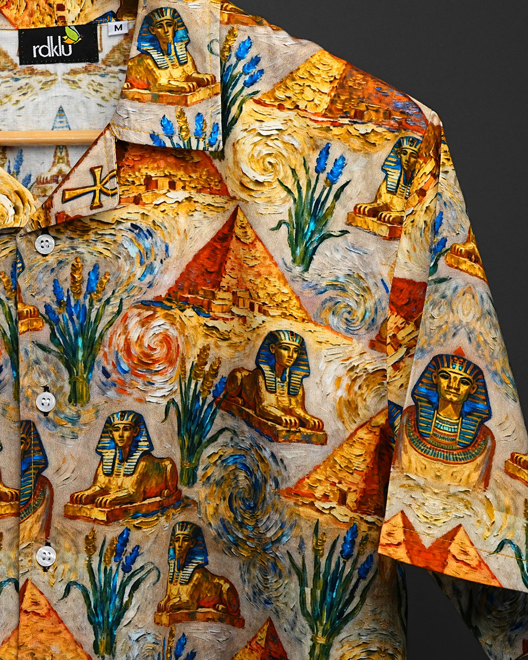 Thebes  - Cuban Collar Shirt #183