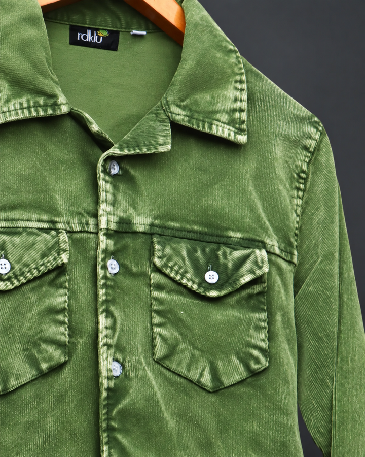 Fernwood Corduroy acid wash Shirt #166