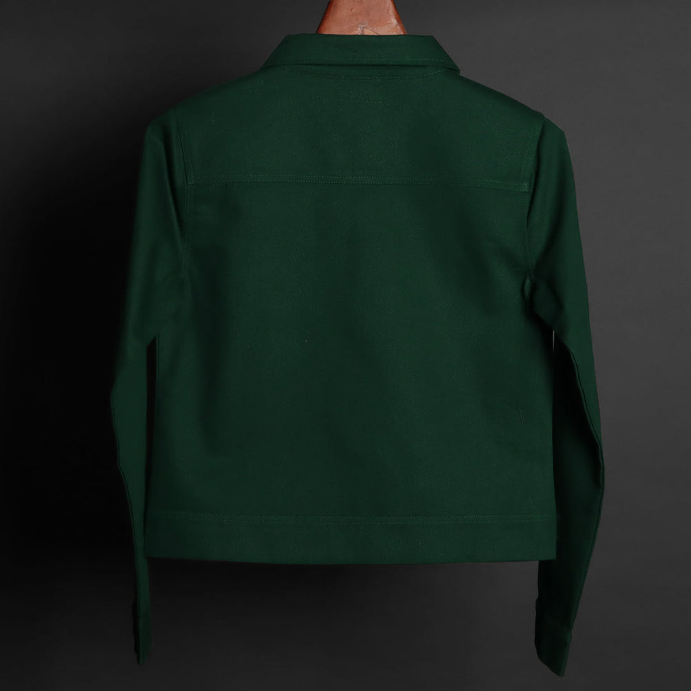 Denim Jackets - Women's Short Denim Jacket - RDKLU#4