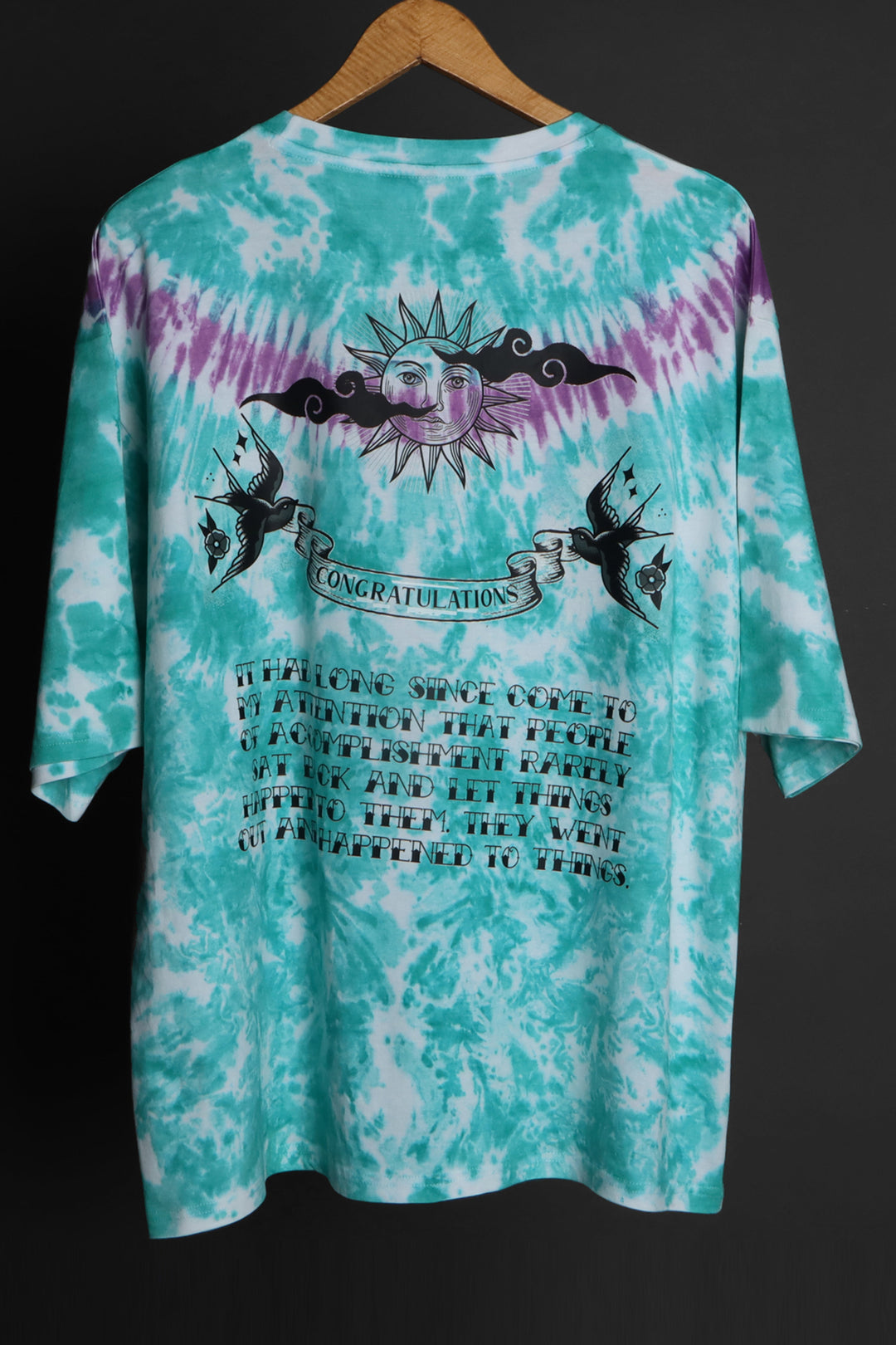Printed Oversized Tee - MEN'S PRINTED OVER SIZE TEE#31