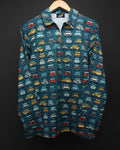 Cotton Printed Full Sleeve Polo Tee#34