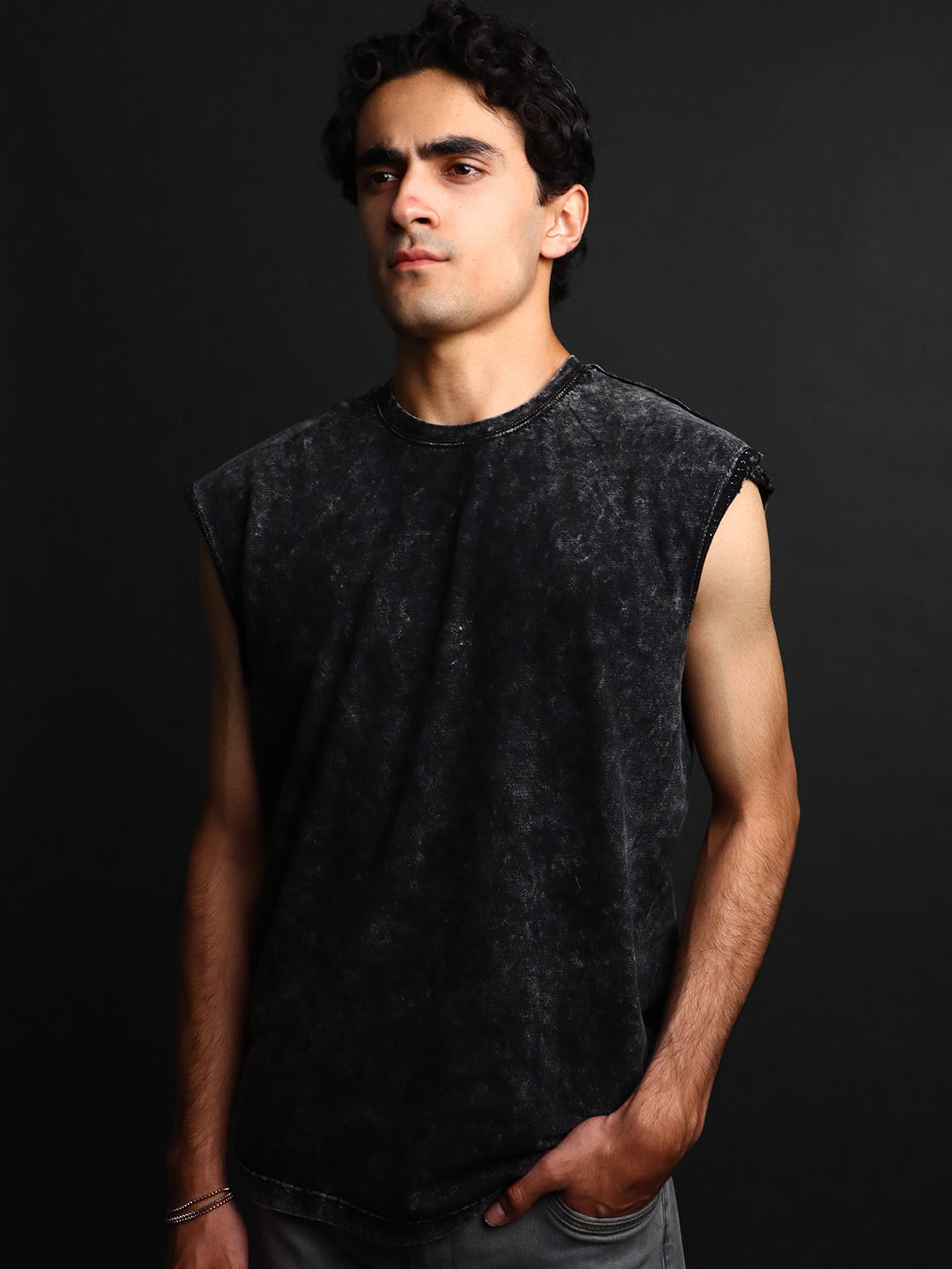 WASHED OUT * SLEEVELESS VEST #17