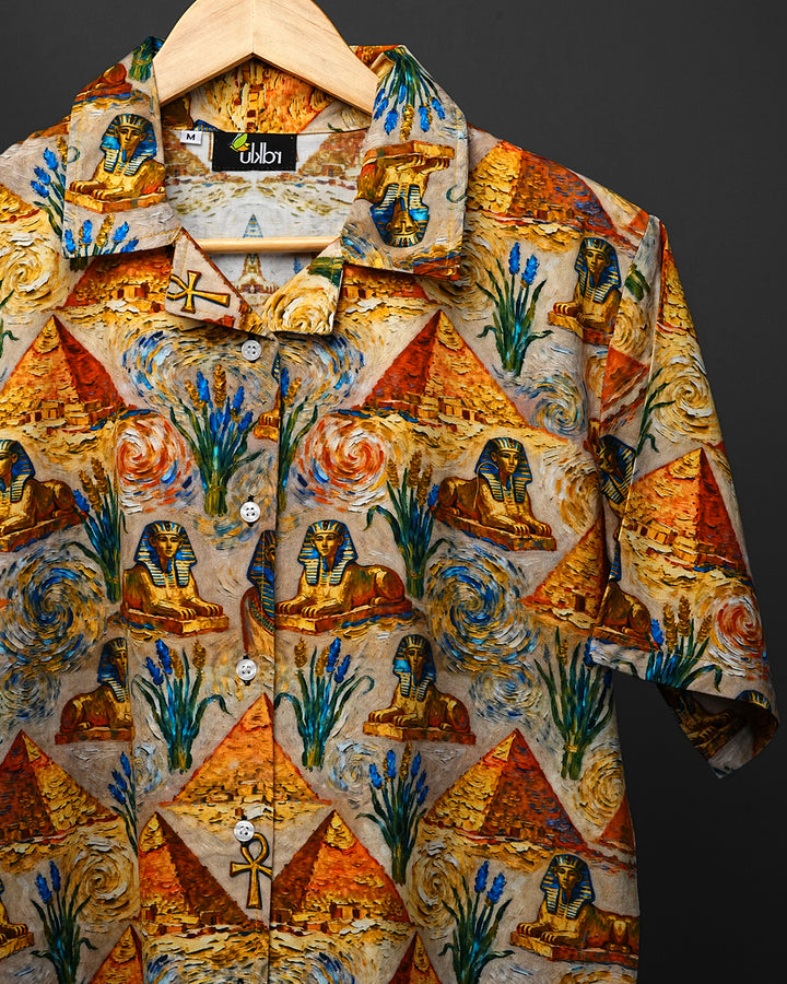 Thebes  - Cuban Collar Shirt #183