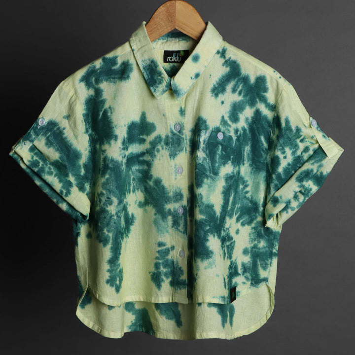 Crop Shirt - RDKLU-TIE & DYE CROP SHIRT#383