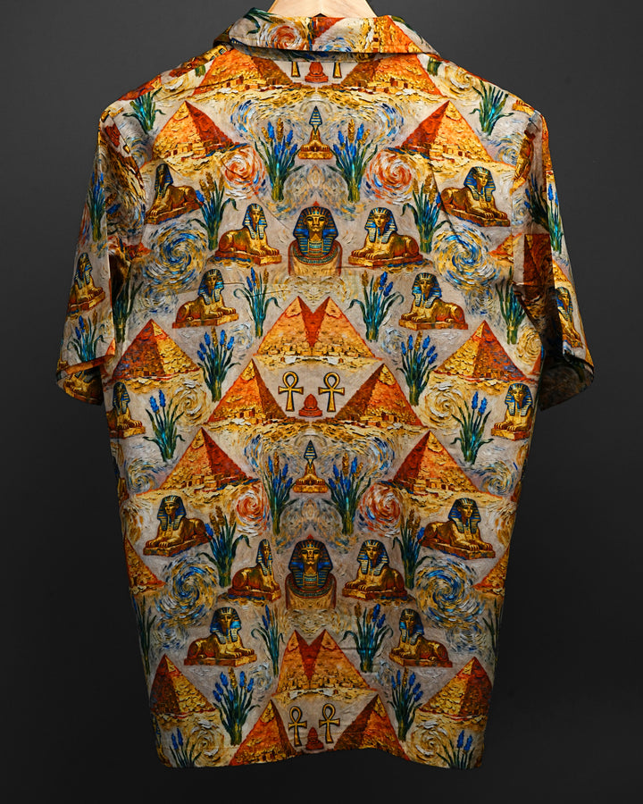 Thebes  - Cuban Collar Shirt #183