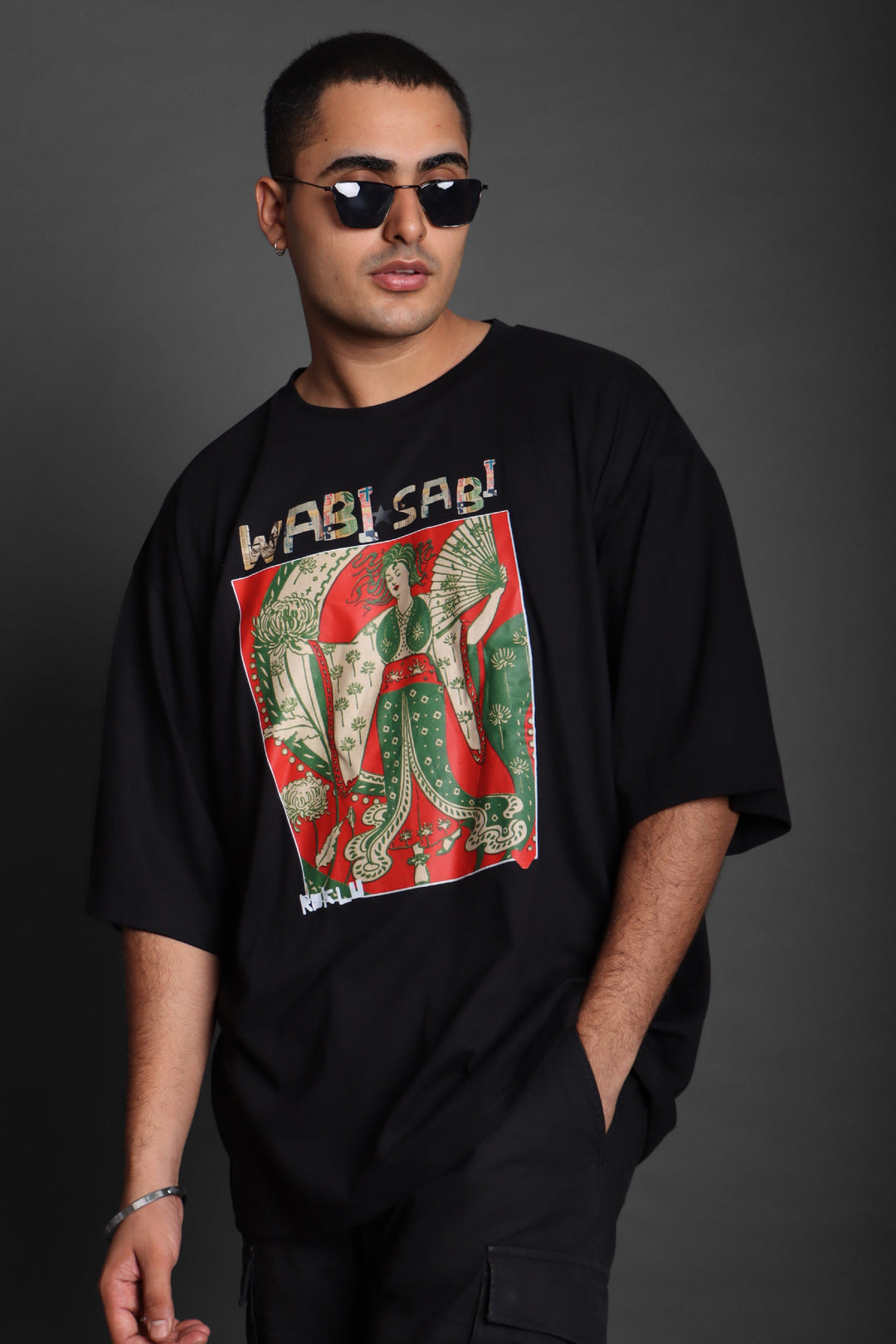 Printed Oversized Tee - WABI*SABI 2.0-MEN'S PRINTED OVER SIZE TEE#23