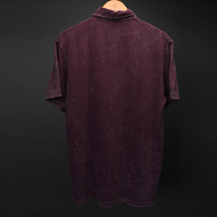 AUBURN * Acid Wash Polo Tee #37