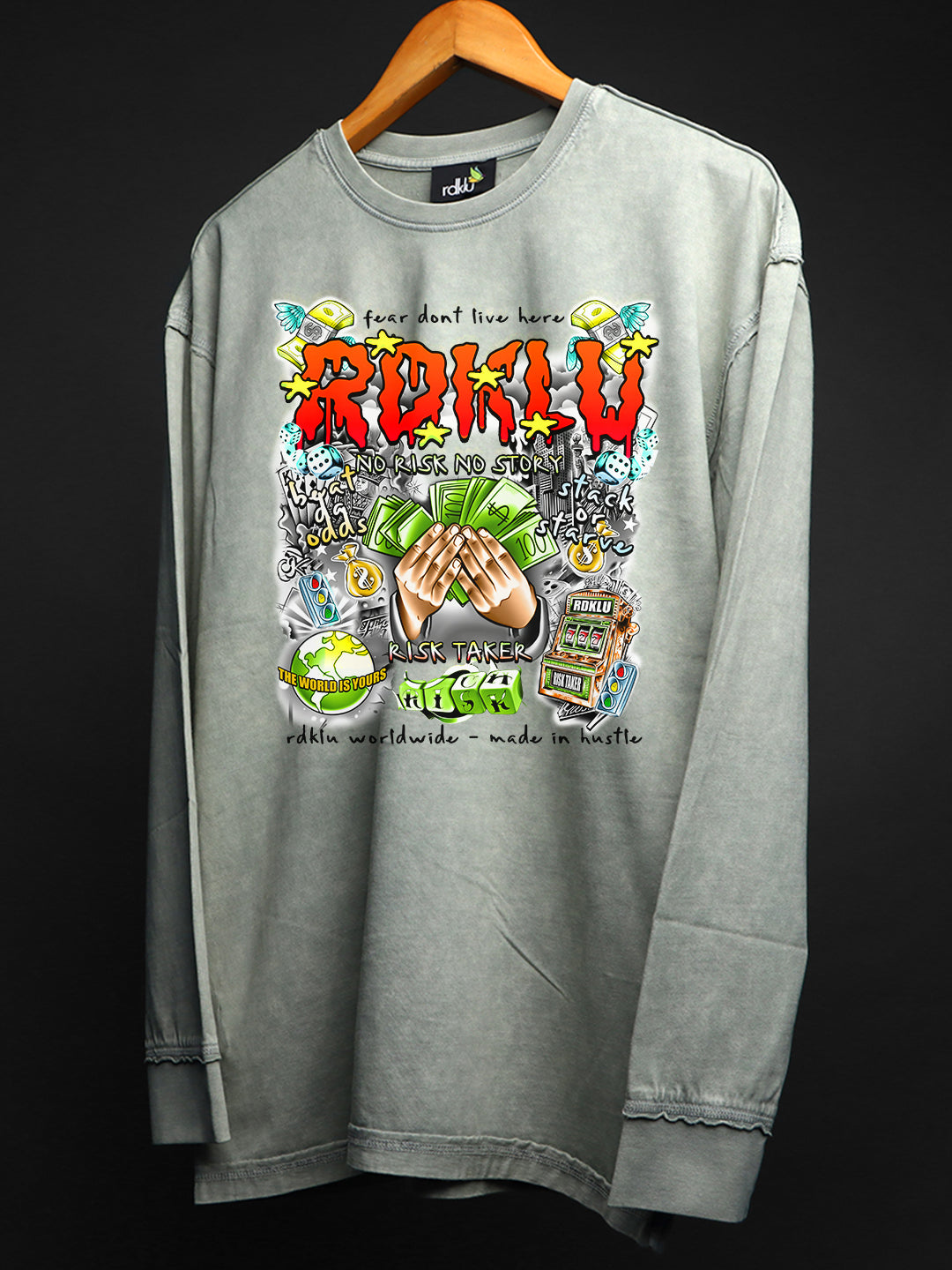 SILVER HAZE * WASHED OUT SWEATSHIRT #5