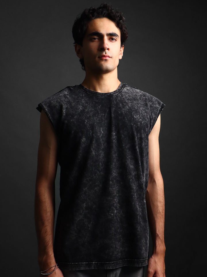 WASHED OUT * SLEEVELESS VEST #17