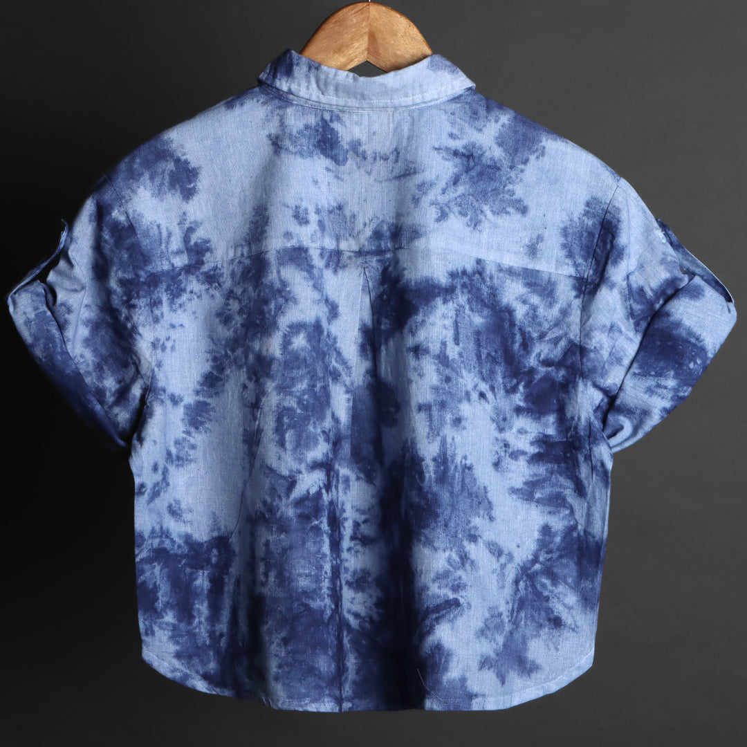 Crop Shirt - RDKLU-TIE & DYE CROP SHIRT#384