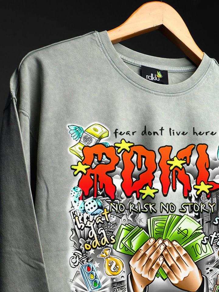 SILVER HAZE * WASHED OUT SWEATSHIRT #5